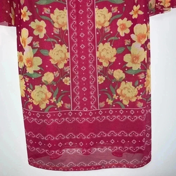 Allison Brittney Bell Sleeve Floral Dress - Picture 3 of 10